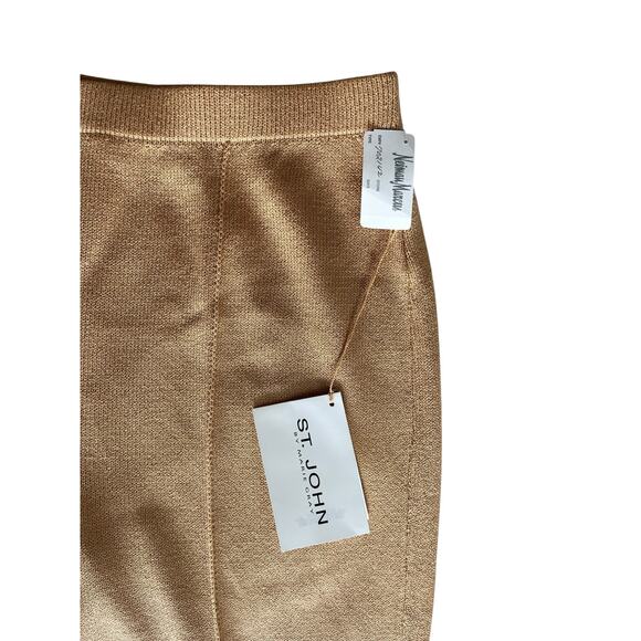 NWT St John Neiman Marcus Straight Leg Wool Pants Women’s Size 14 Vintage - Picture 2 of 9